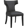 Curve Set of 2 Vinyl Dining Side Chair Black - No Shipping Charges MDY-EEI-2740-BLK-SET