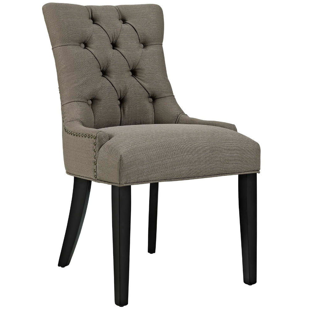 Regent Set of 2 Fabric Dining Side Chair Granite MDY-EEI-2743-GRA-SET