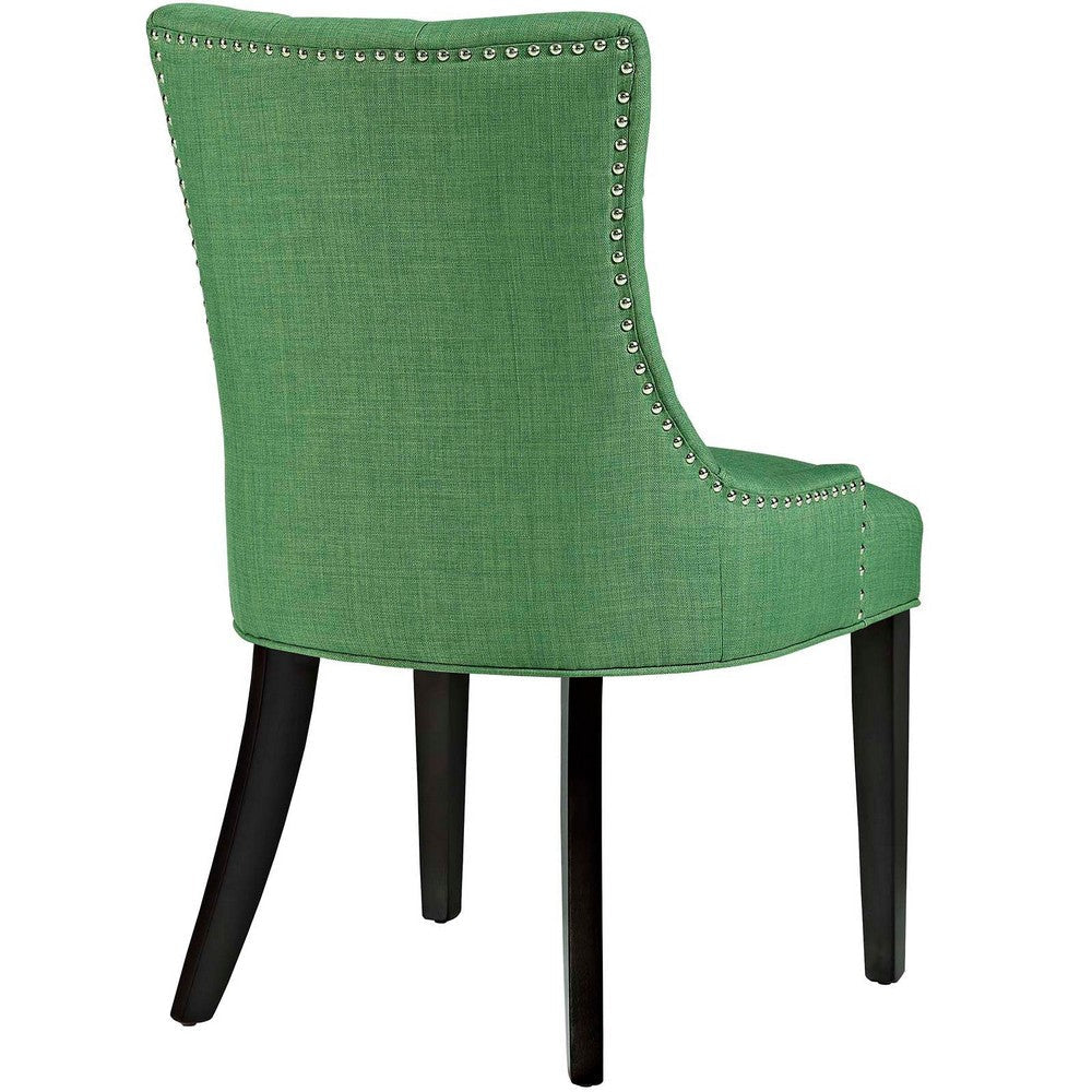 Modway Regent Modern Elegant Button-Tufted Upholstered Fabric with Nailhead Trim Set of 2 Green MDY-EEI-2743-GRN-SET