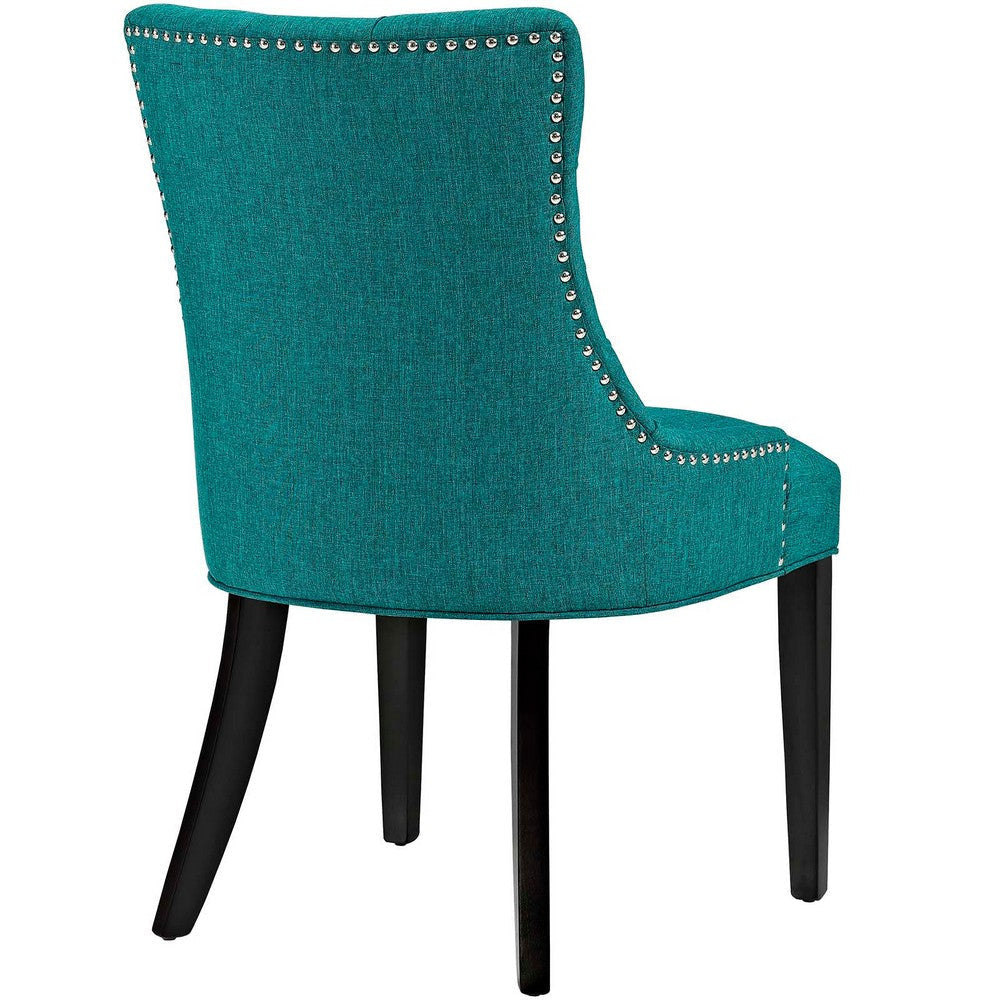 Regent Set of 2 Fabric Dining Side Chair Teal - No Shipping Charges MDY-EEI-2743-TEA-SET