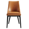 Modway Viscount Mid-Century Modern Faux Leather Upholstered Dining Chair - Set of 2 Tan MDY-EEI-2744-TAN-SET