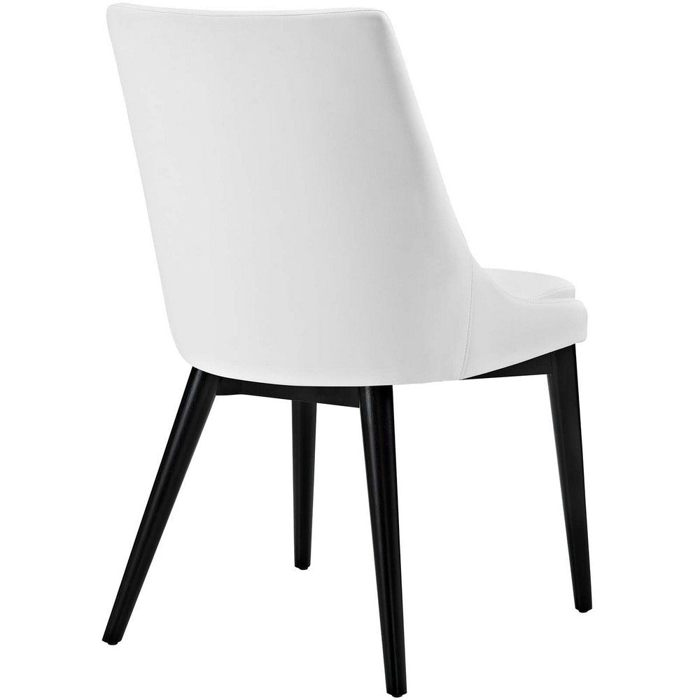 Viscount Set of 2 Vinyl Dining Side Chair White - No Shipping Charges MDY-EEI-2744-WHI-SET