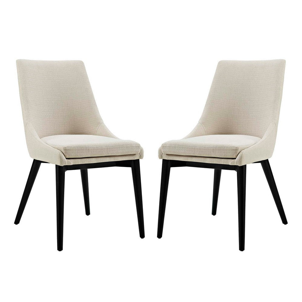 Viscount Set of 2 Fabric Dining Side Chair Beige - No Shipping Charges MDY-EEI-2745-BEI-SET