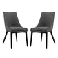 Viscount Set of 2 Fabric Dining Side Chair Gray - No Shipping Charges MDY-EEI-2745-GRY-SET