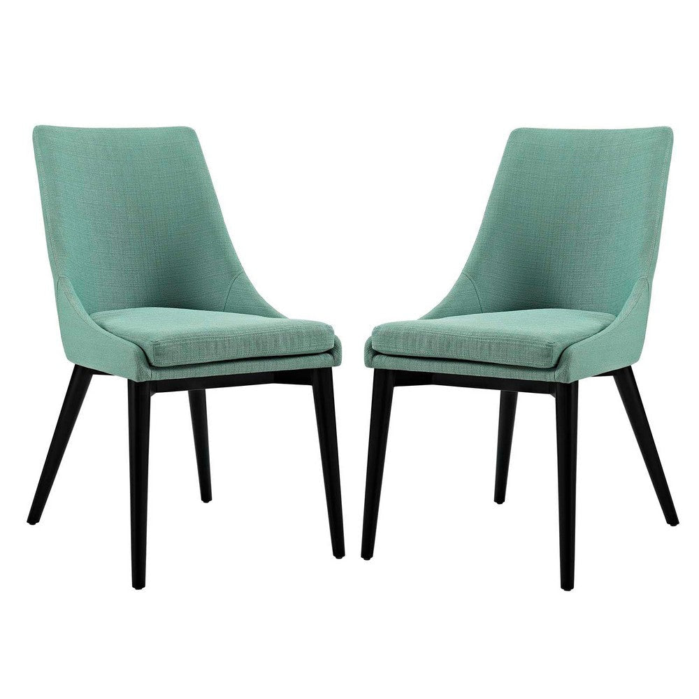 Viscount Set of 2 Fabric Dining Side Chair Laguna - No Shipping Charges MDY-EEI-2745-LAG-SET