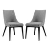 Viscount Set of 2 Fabric Dining Side Chair Light Gray - No Shipping Charges MDY-EEI-2745-LGR-SET