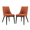 Viscount Set of 2 Fabric Dining Side Chair Orange - No Shipping Charges MDY-EEI-2745-ORA-SET