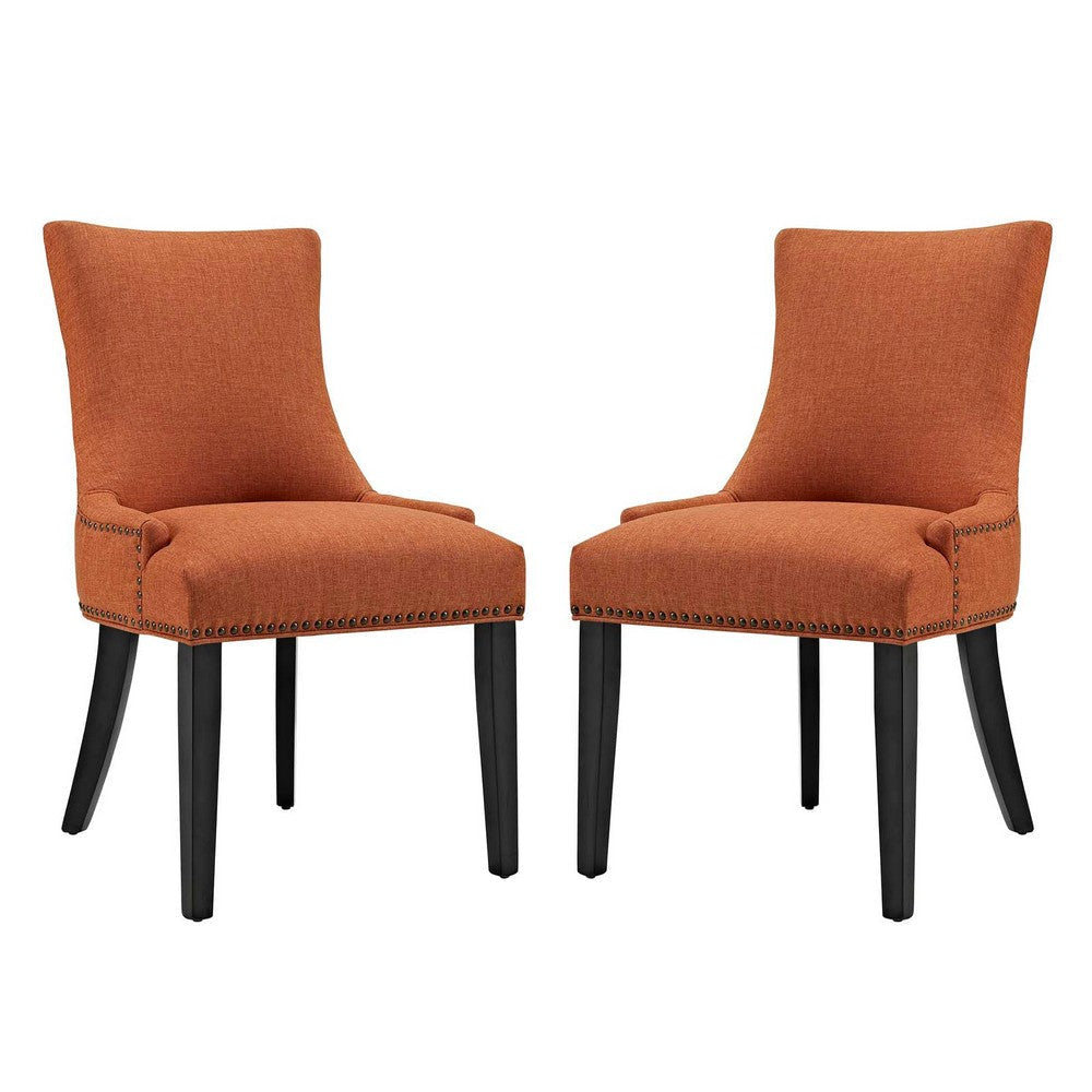 Marquis Set of 2 Fabric Dining Side Chair Orange - No Shipping Charges MDY-EEI-2746-ORA-SET