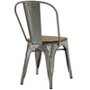 Promenade Set of 4 Dining Side Chair GunMetal - No Shipping Charges MDY-EEI-2752-GME-SET