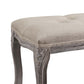 Regal Vintage French Upholstered Fabric Bench - No Shipping Charges MDY-EEI-2794-BEI