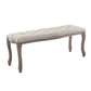 Regal Vintage French Upholstered Fabric Bench - No Shipping Charges MDY-EEI-2794-BEI