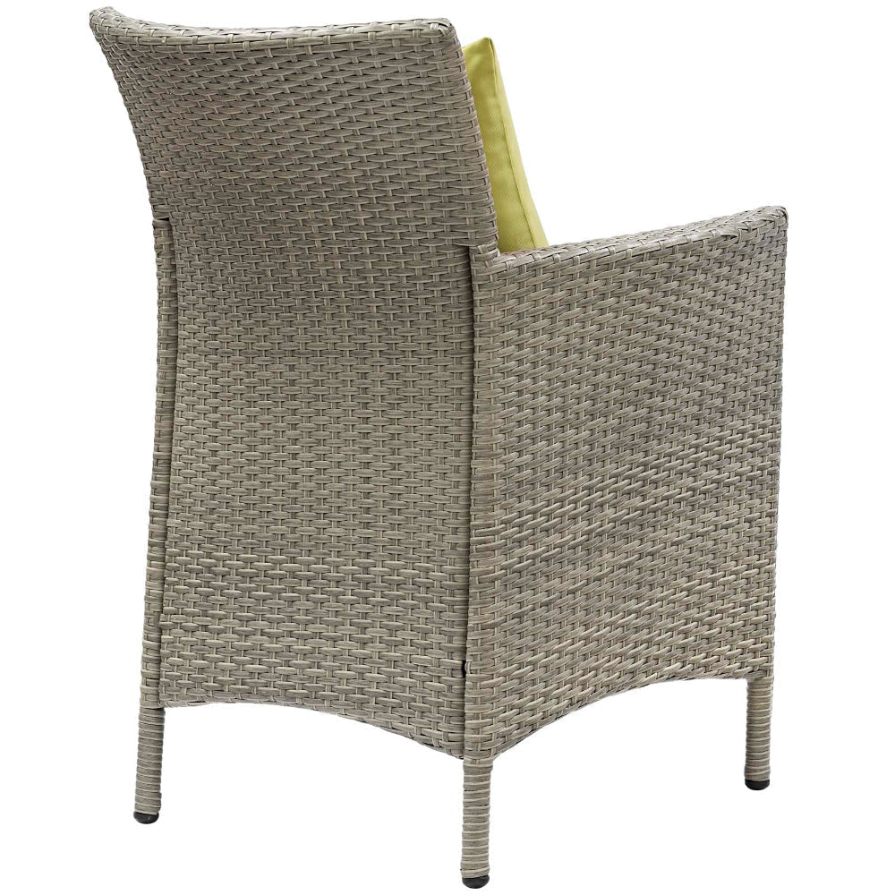 Conduit Outdoor Patio Wicker Rattan Dining Armchair - No Shipping Charges MDY-EEI-2802-LGR-BEI