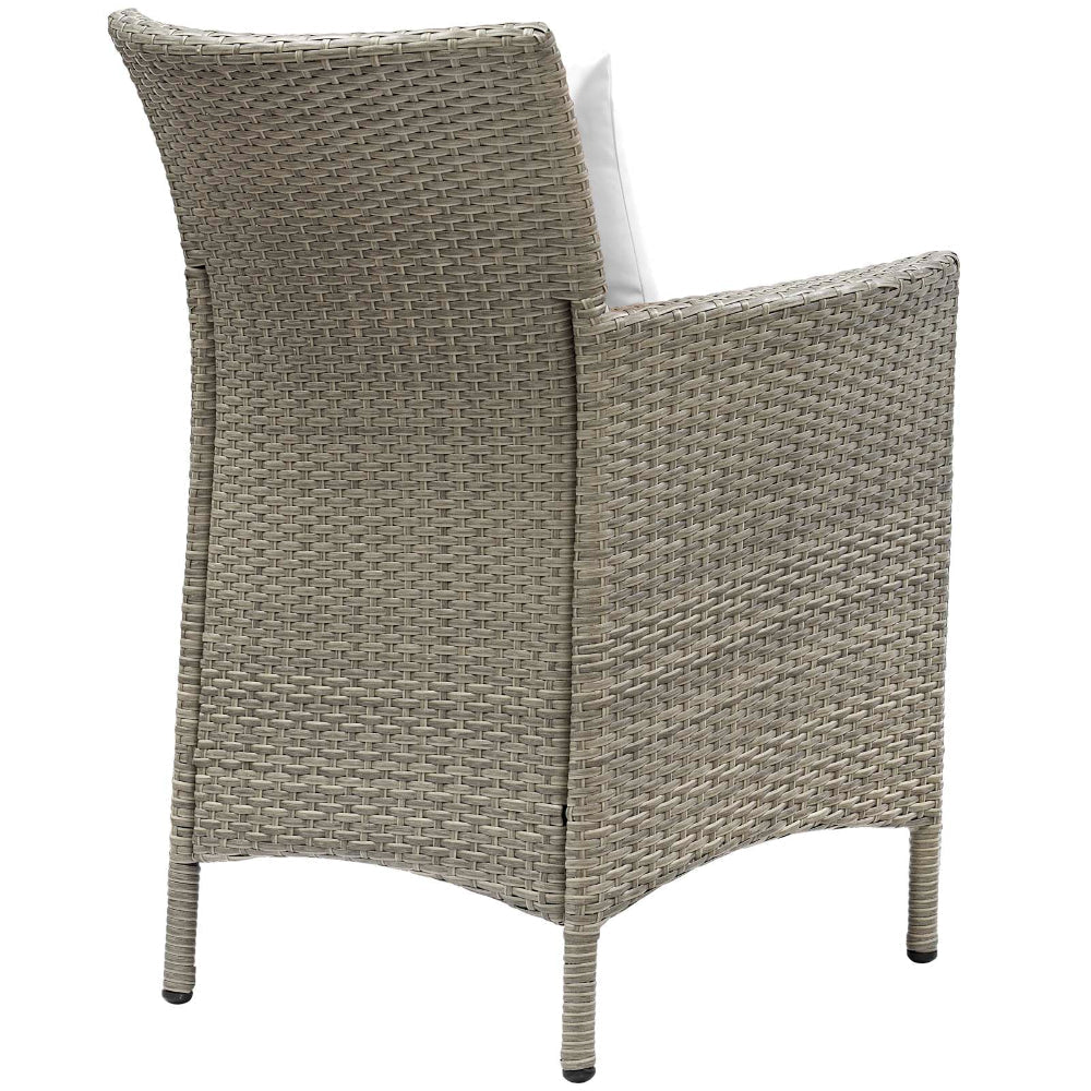 Conduit Outdoor Patio Wicker Rattan Dining Armchair - No Shipping Charges MDY-EEI-2802-LGR-BEI