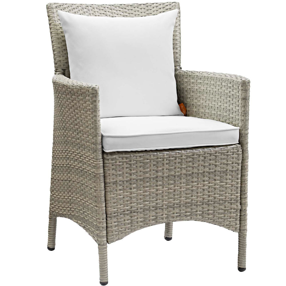 Conduit Outdoor Patio Wicker Rattan Dining Armchair