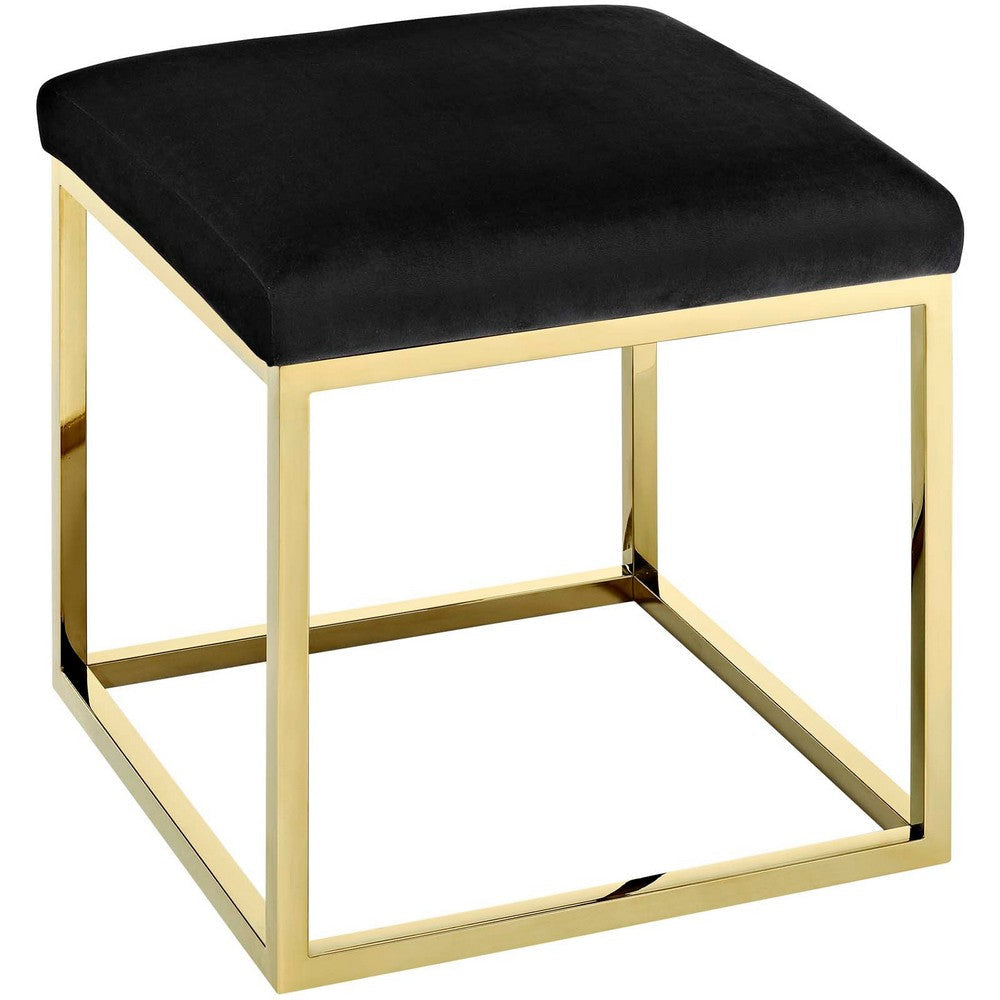 Anticipate Ottoman Gold Black - No Shipping Charges MDY-EEI-2849-GLD-BLK