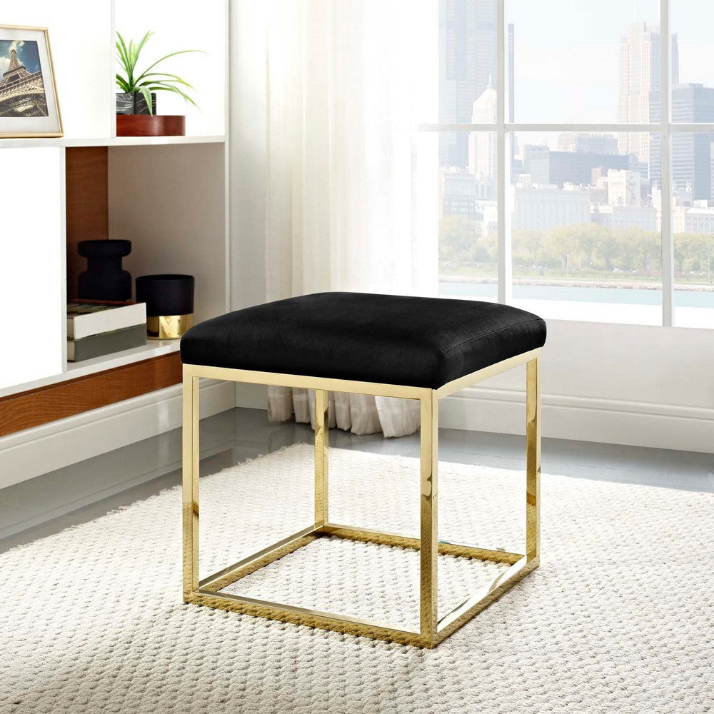 Anticipate Ottoman Gold Black - No Shipping Charges MDY-EEI-2849-GLD-BLK