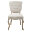 Array Vintage French Upholstered Dining Side Chair - No Shipping Charges MDY-EEI-2878-BEI