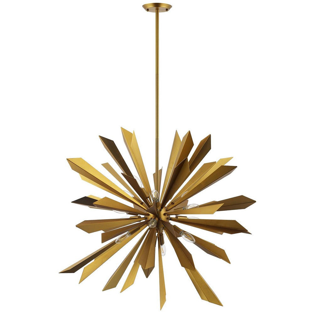 Pervade Starburst Brass Pendant Light Chandelier - No Shipping Charges MDY-EEI-2894