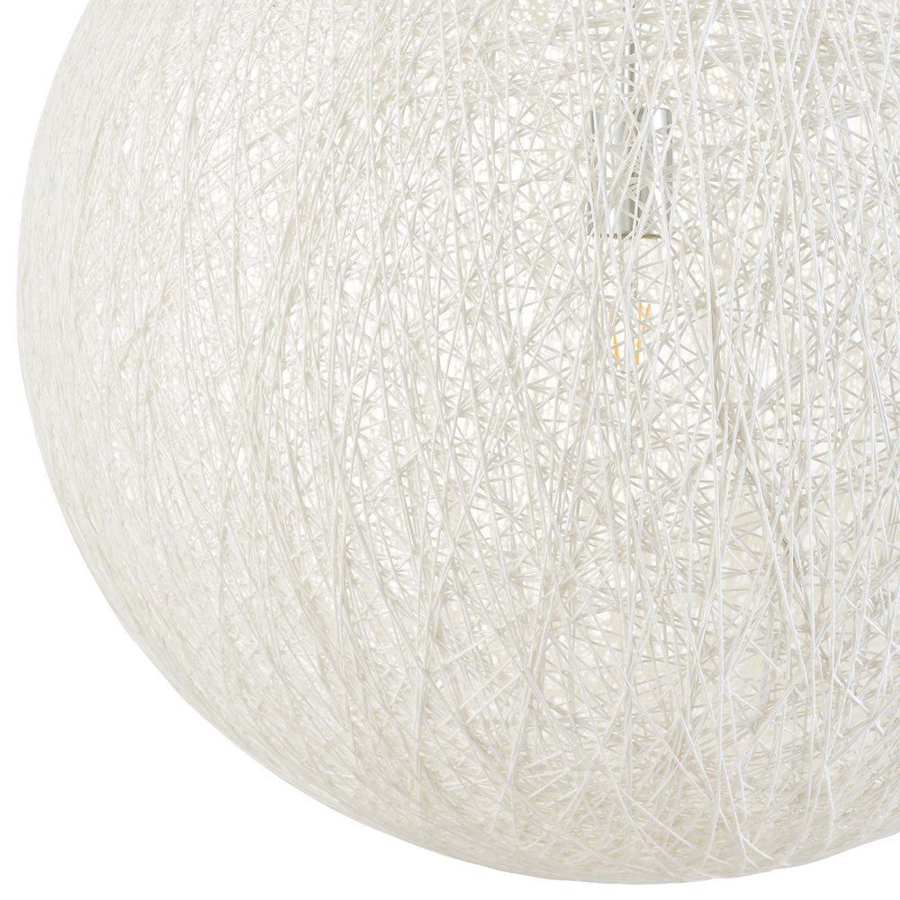 71 Inch Modern Pendant Chandelier Round Shade 60W Bulb White - No Shipping Charges MDY-EEI-2898