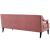 Modway Concur Mid-Century Modern Upholstered Velvet Sofa In Dusty Rose MDY-EEI-2997-DUS