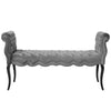 Adelia Chesterfield Style Button Tufted Performance Velvet Bench - No Shipping Charges MDY-EEI-3018-LGR