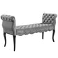 Adelia Chesterfield Style Button Tufted Performance Velvet Bench - No Shipping Charges MDY-EEI-3018-LGR