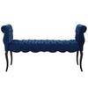 Modway Adelia Chesterfield Style Performance Velvet Entryway Bench in Navy MDY-EEI-3018-NAV