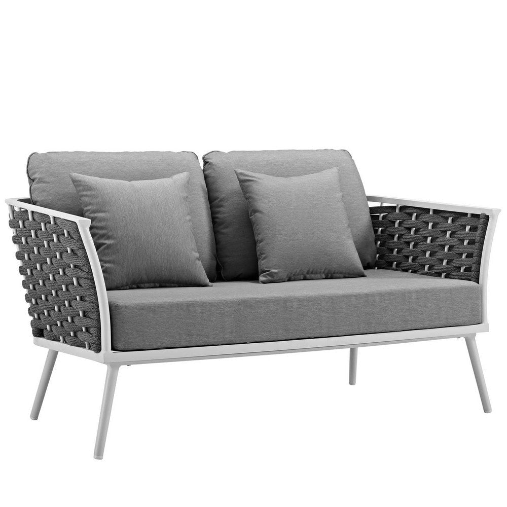 Stance Outdoor Patio Aluminum Loveseat - No Shipping Charges