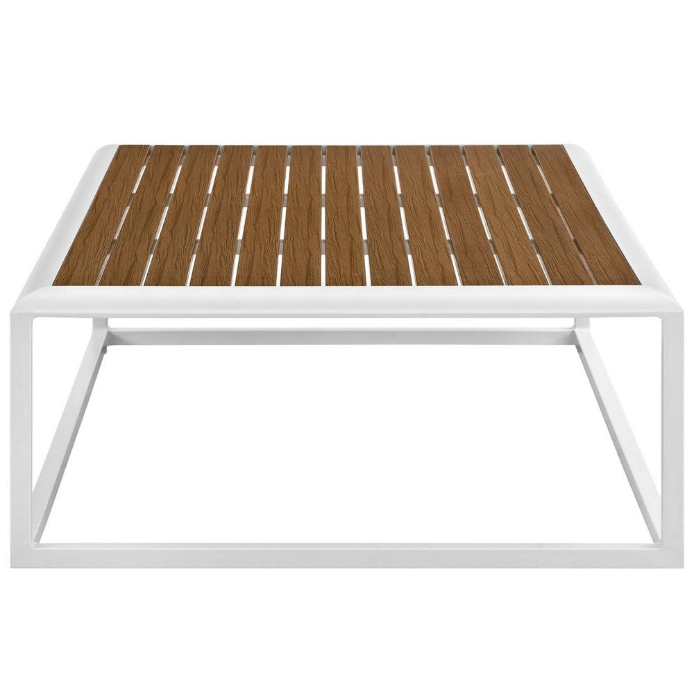 Stance Outdoor Patio Aluminum Coffee Table - No Shipping Charges MDY-EEI-3021-GRY-NAT