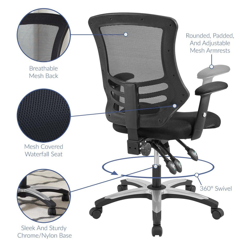 Calibrate Mesh Office Chair - No Shipping Charges MDY-EEI-3042-BLK