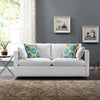 Activate Upholstered Fabric Sofa - No Shipping Charges MDY-EEI-3044-WHI