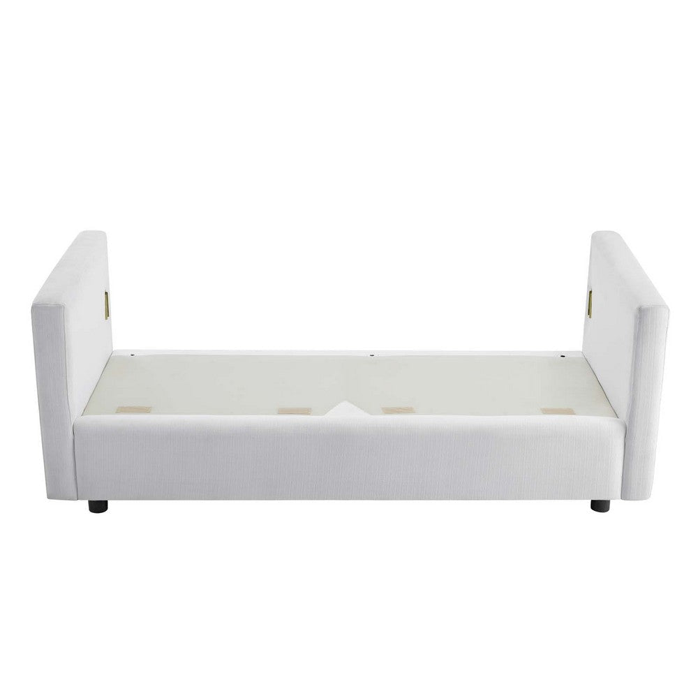 Activate Upholstered Fabric Sofa - No Shipping Charges MDY-EEI-3044-WHI