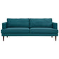 Modway Agile Upholstered Fabric Contemporary Modern Sofa In Teal MDY-EEI-3057-TEA