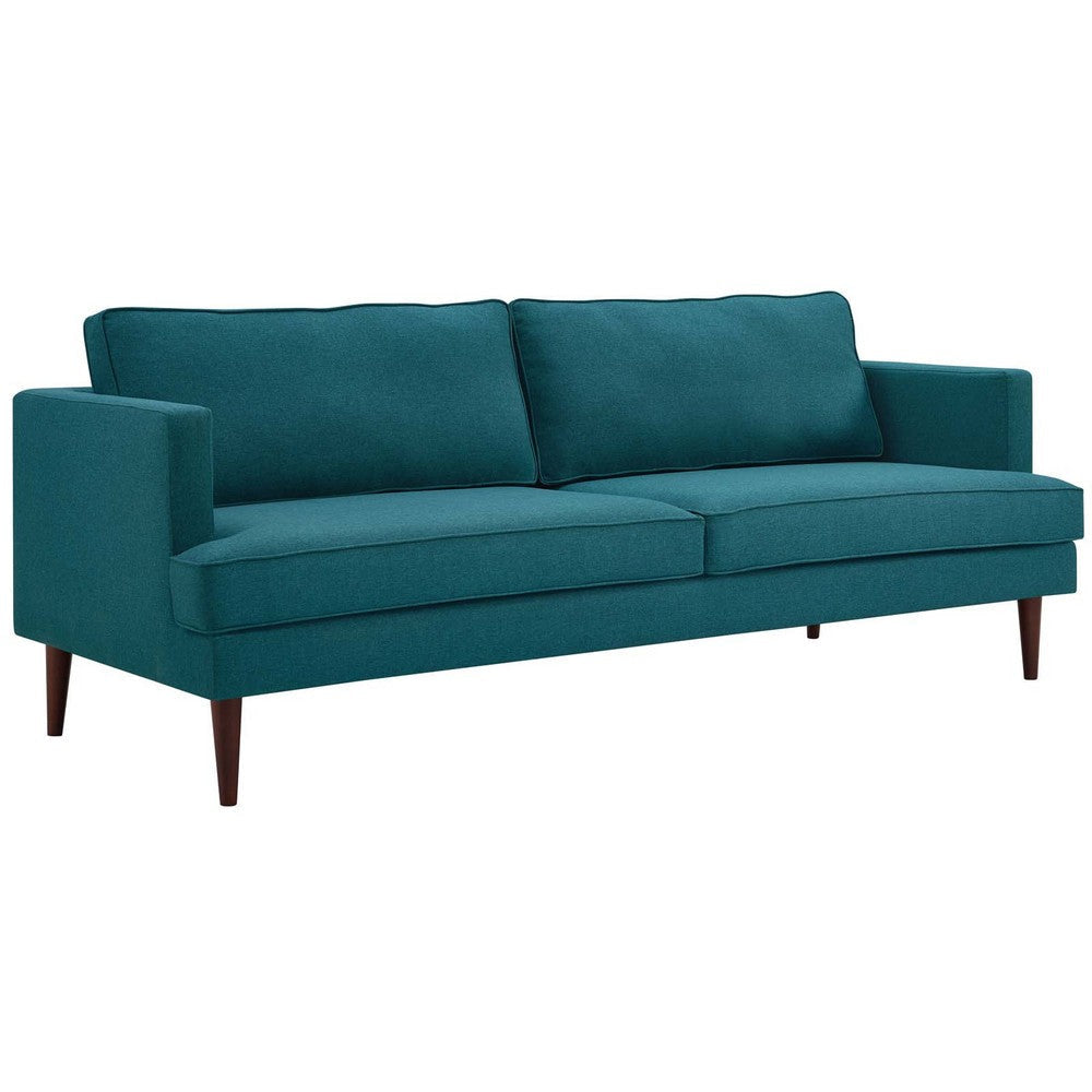 Modway Agile Upholstered Fabric Contemporary Modern Sofa In Teal