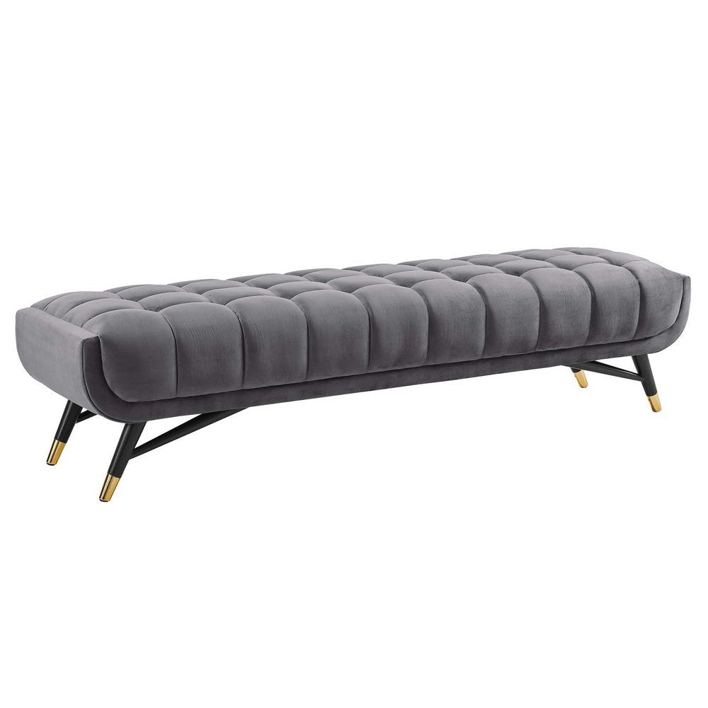 Adept Upholstered Velvet Bench