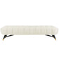 Adept Upholstered Velvet Bench - No Shipping Charges MDY-EEI-3061-IVO