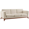 Modway Chance Upholstered Fabric Sofa, Beige