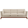 Modway Chance Upholstered Fabric Sofa Beige MDY-EEI-3062-BEI