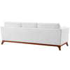 Modway Chance Mid-Century Modern Upholstered Fabric Sofa In White MDY-EEI-3062-WHI