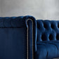 Modway Heritage Tufted Velvet Modern Chesterfield Lounge with Nailhead Trim Armchair Midnight Blue MDY-EEI-3065-MID