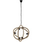 Modway Transpose Rustic Modern Farmhouse Rope-Wrapped Circular Chandelier Pendant Light In