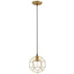 Modway Pique Geometric Rose Gold Stainless Steel Metal Pedant Light Ceiling Lighting Fixture In