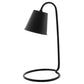 Modway Proclaim Contemporary Modern Steel Metal End Table Lamp In Black 8"L x 8"W x 17"H