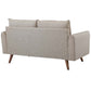 Revive Upholstered Fabric Loveseat - No Shipping Charges MDY-EEI-3091-AZU