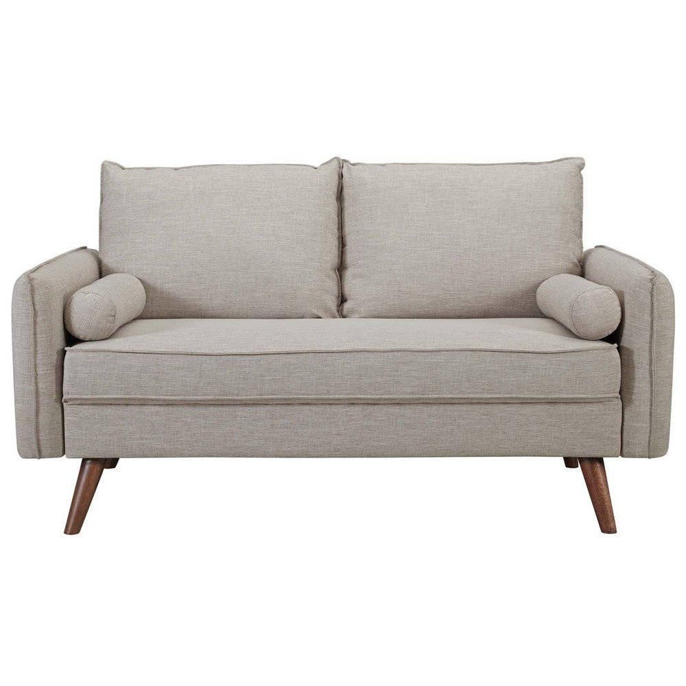 Revive Upholstered Fabric Loveseat - No Shipping Charges MDY-EEI-3091-AZU