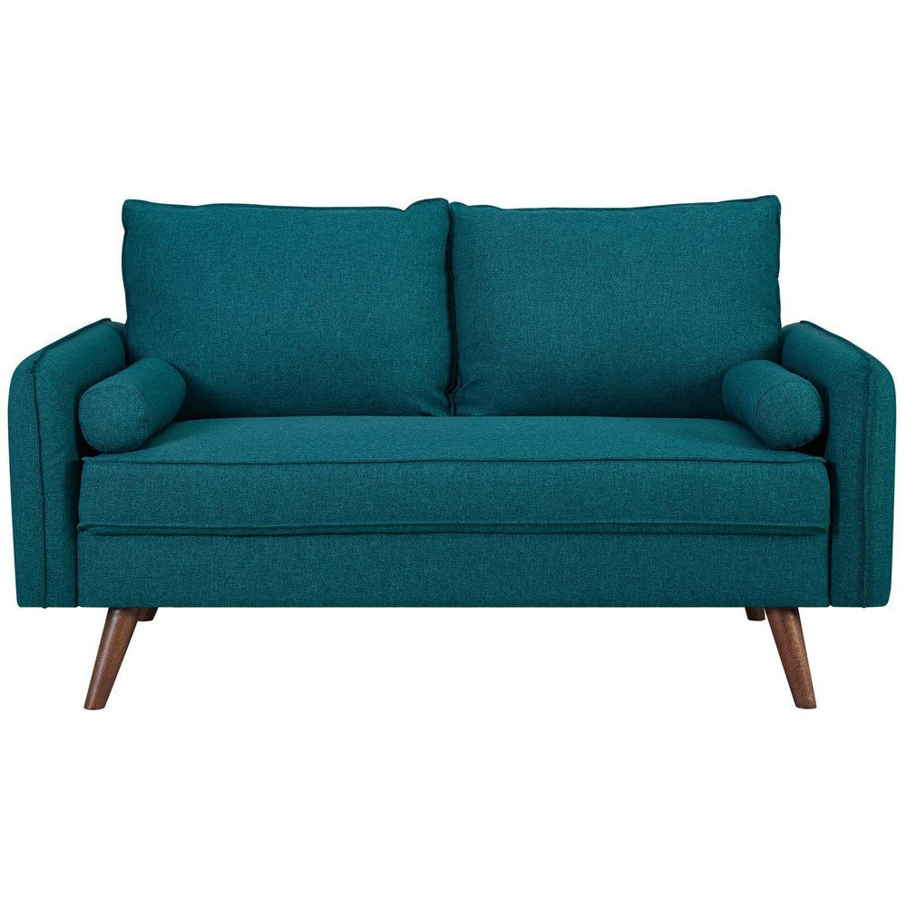 Modway Revive Contemporary Modern Fabric Upholstered Loveseat In Teal MDY-EEI-3091-TEA