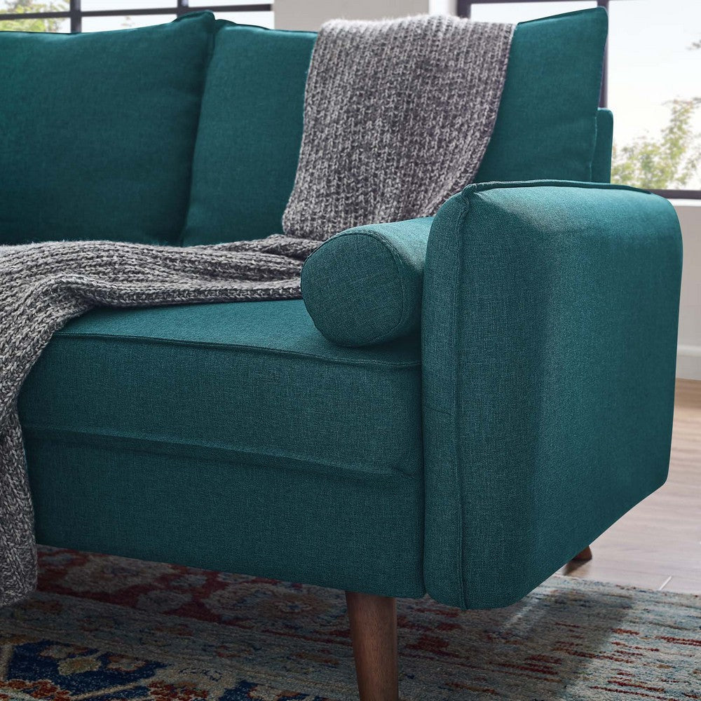 Modway Revive Contemporary Modern Fabric Upholstered Loveseat In Teal MDY-EEI-3091-TEA