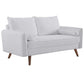 Revive Upholstered Fabric Loveseat - No Shipping Charges