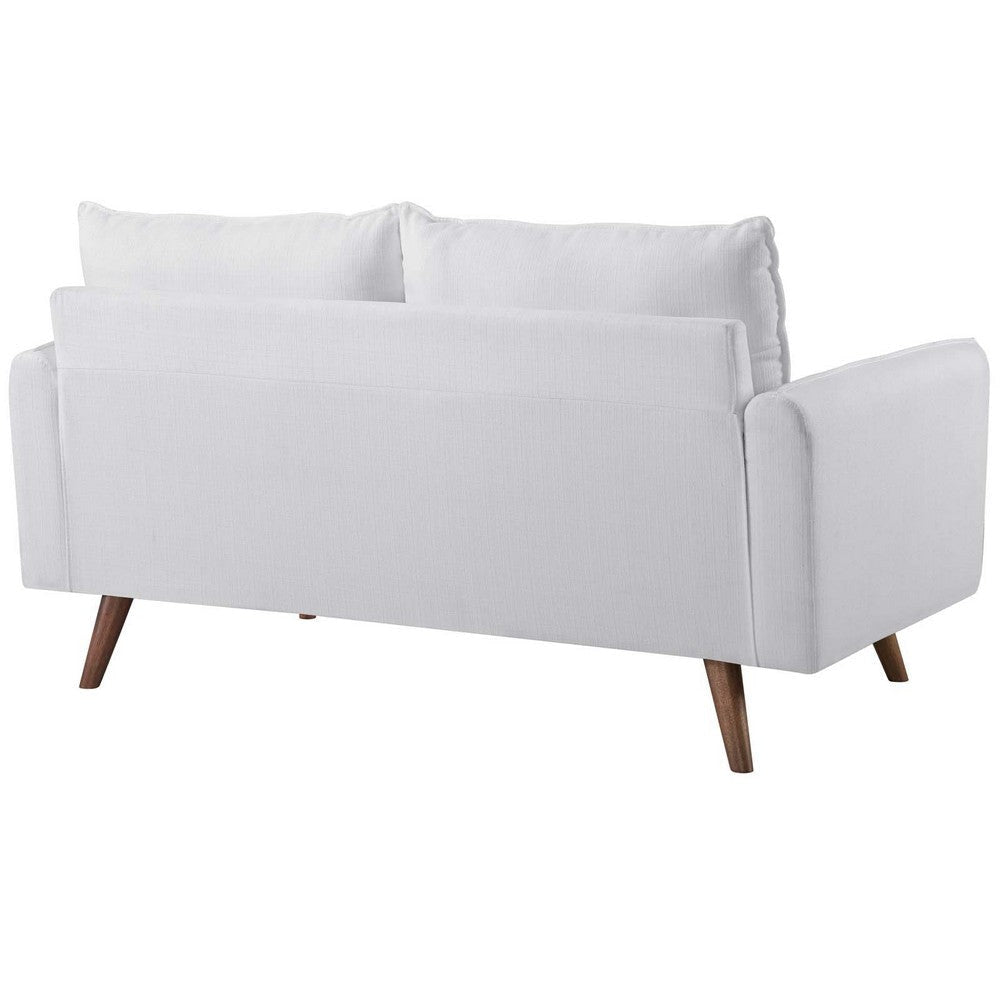 Revive Upholstered Fabric Loveseat - No Shipping Charges MDY-EEI-3091-AZU