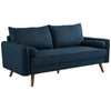 Revive Upholstered Fabric Sofa - No Shipping Charges MDY-EEI-3092-AZU